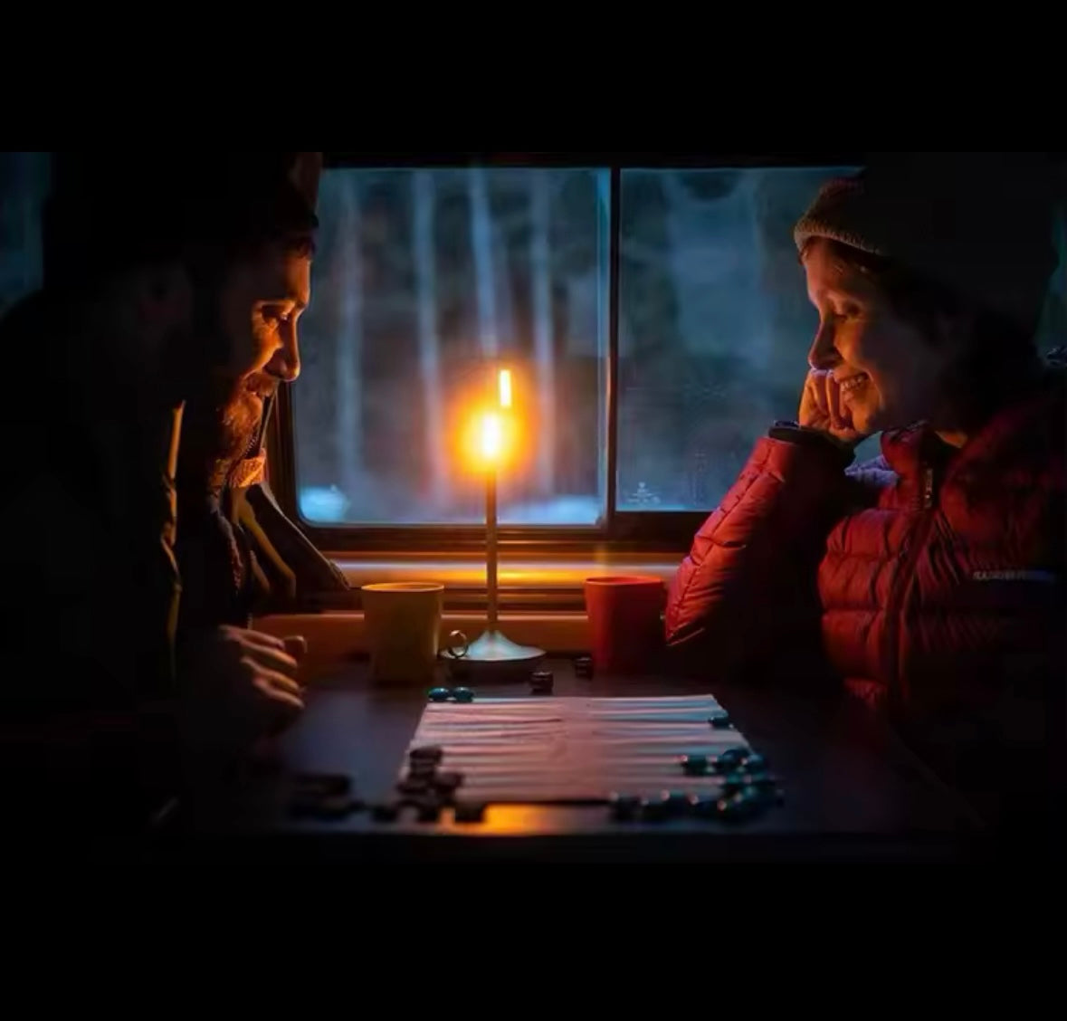 Candlelight Touch – Stilren LED-lampa med Ljus som Levande Ljus