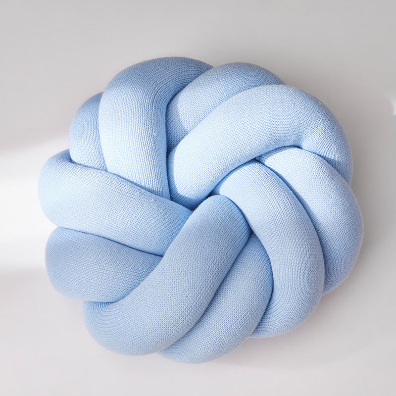 SnugKnot – Kudden med Mjuka, Stickade Knutar i Bomull – Stilren och Mysig Inredningsdetalj