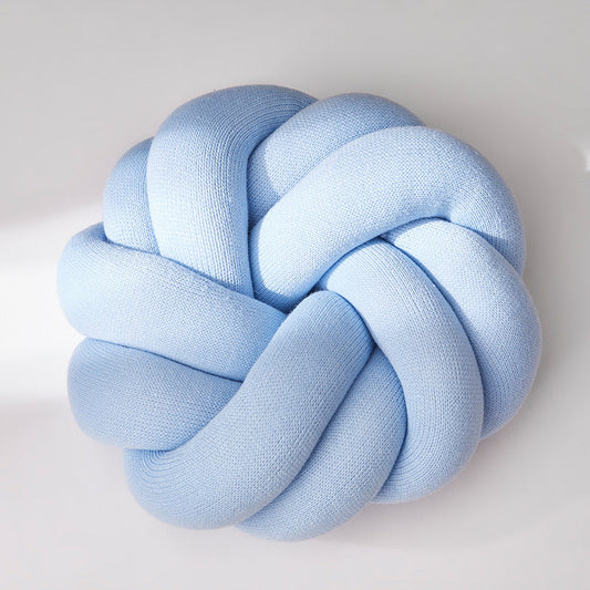 SnugKnot – Kudden med Mjuka, Stickade Knutar i Bomull – Stilren och Mysig Inredningsdetalj