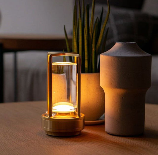 Crystal – Trådlös Bordslampa i Kristallglas med Touchdimmer