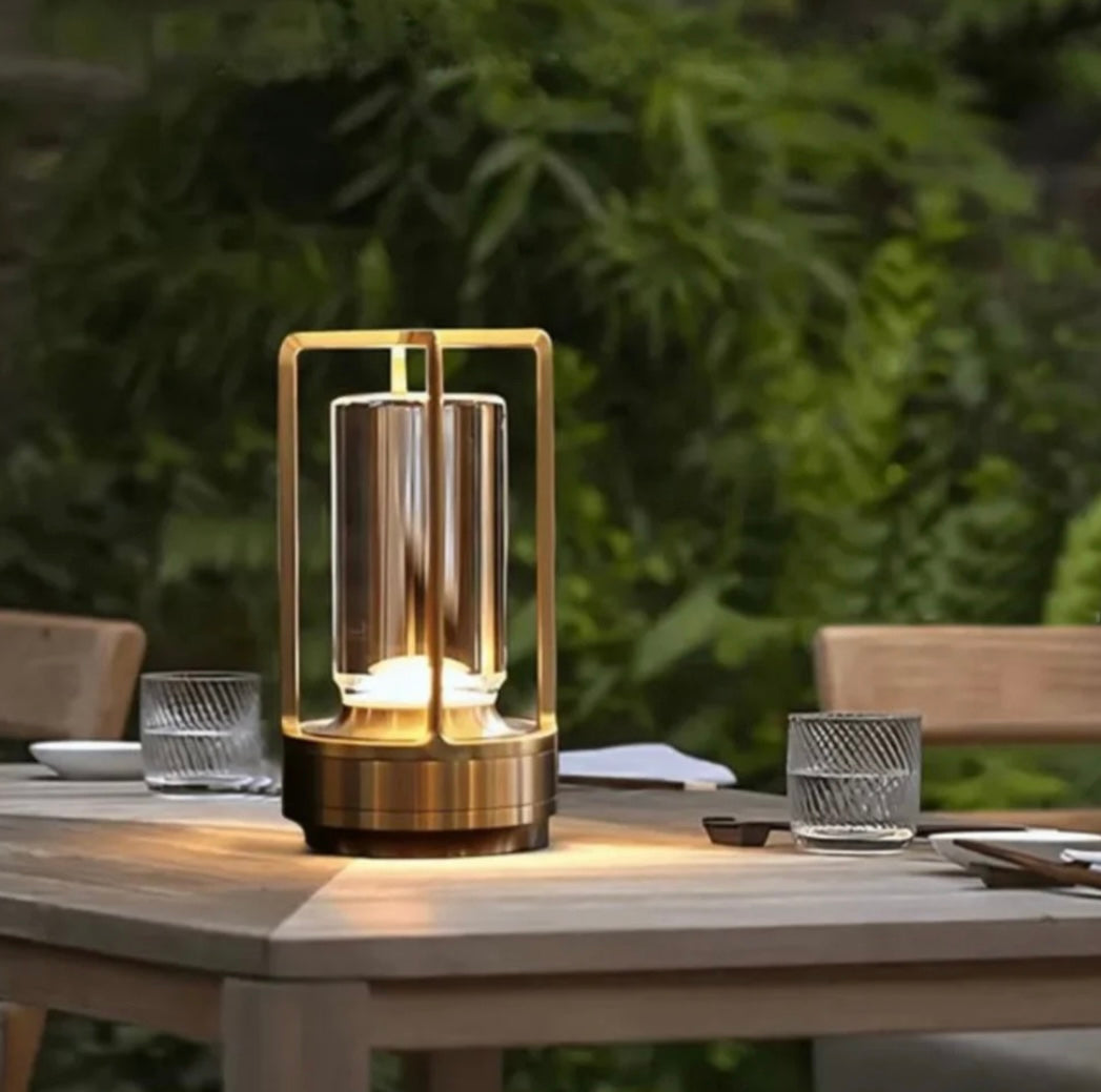 Crystal – Trådlös Bordslampa i Kristallglas med Touchdimmer