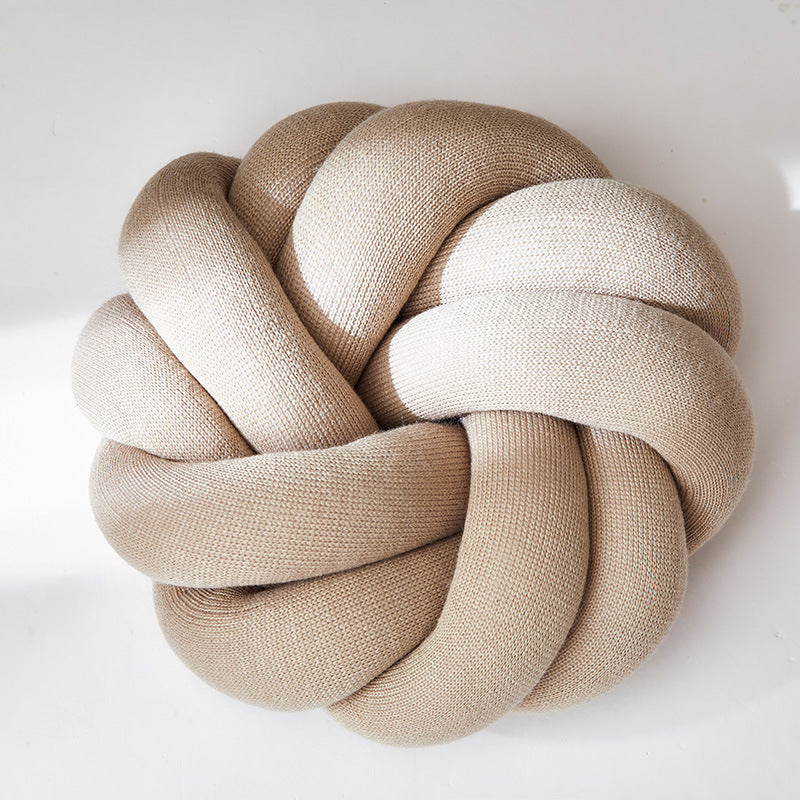 SnugKnot – Kudden med Mjuka, Stickade Knutar i Bomull – Stilren och Mysig Inredningsdetalj