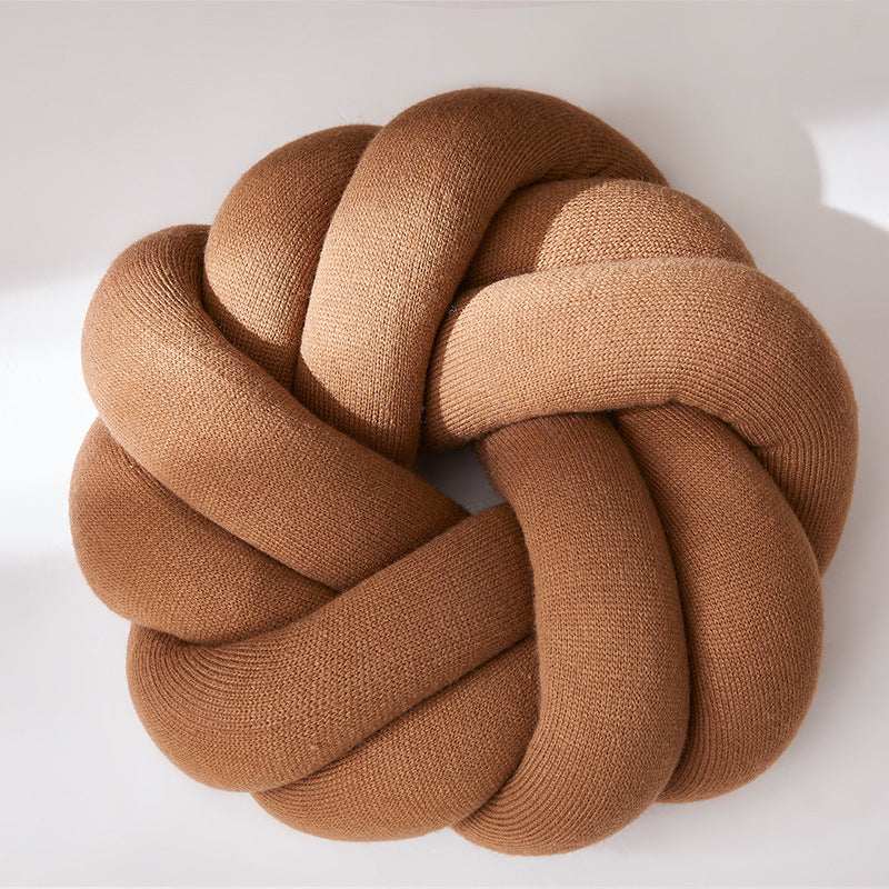 SnugKnot – Kudden med Mjuka, Stickade Knutar i Bomull – Stilren och Mysig Inredningsdetalj