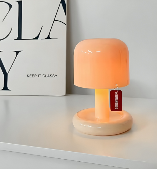 GlowShroom – Svampformad LED-Nattlampa med Solnedgångsljus