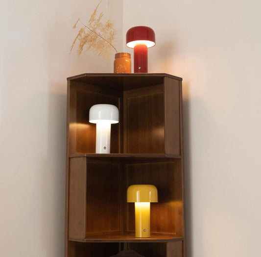 Italiensk Svamplampa – Trådlös LED-Bordslampa med Touch & Lång Batteritid