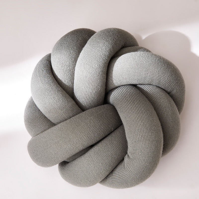 SnugKnot – Kudden med Mjuka, Stickade Knutar i Bomull – Stilren och Mysig Inredningsdetalj