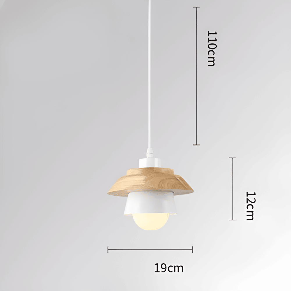 HaloWood – Justerbar Taklampa i Trä & Aluminium