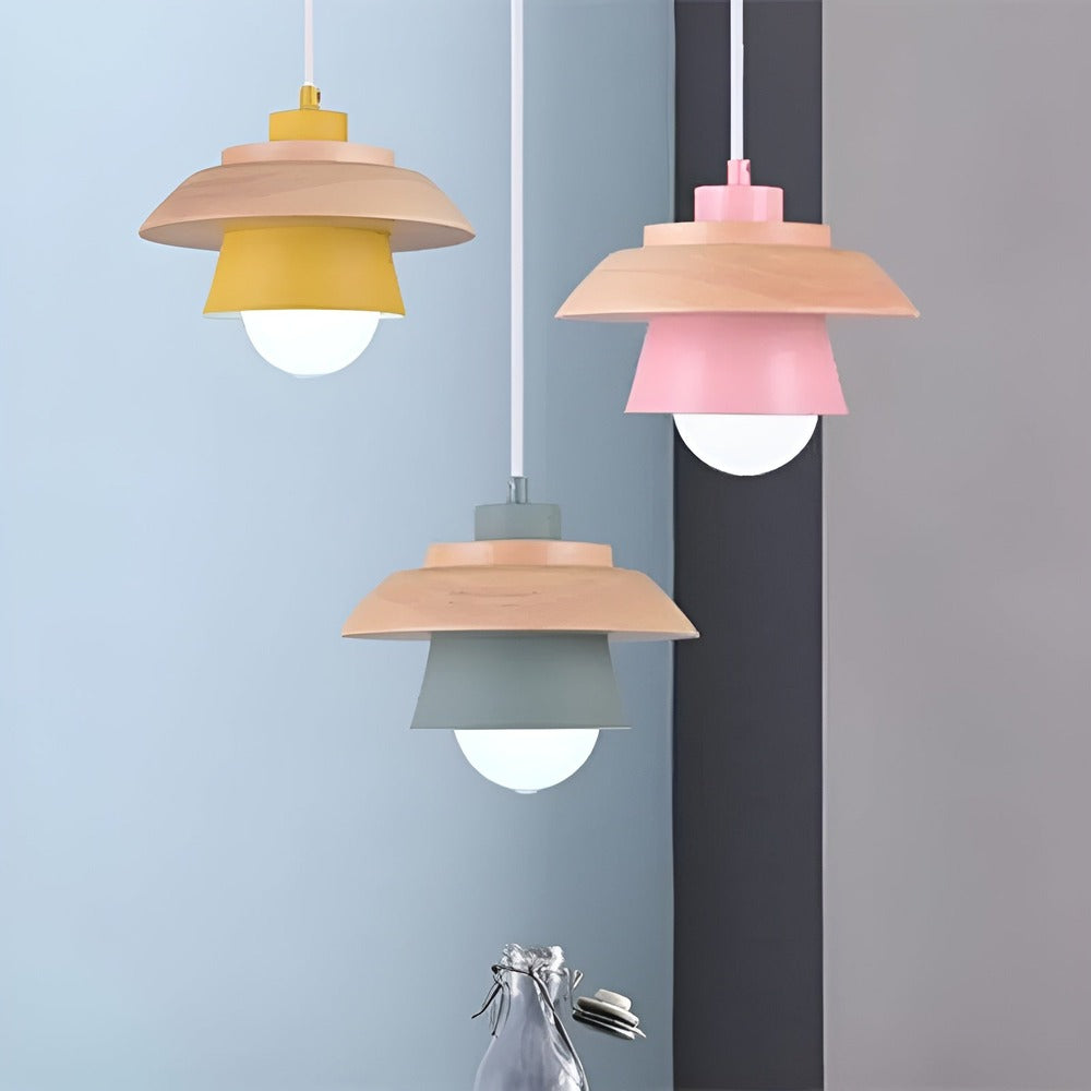 HaloWood – Justerbar Taklampa i Trä & Aluminium