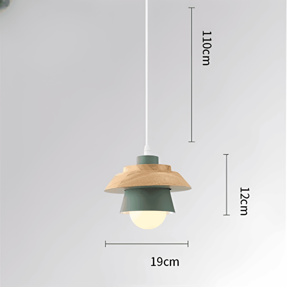 HaloWood – Justerbar Taklampa i Trä & Aluminium