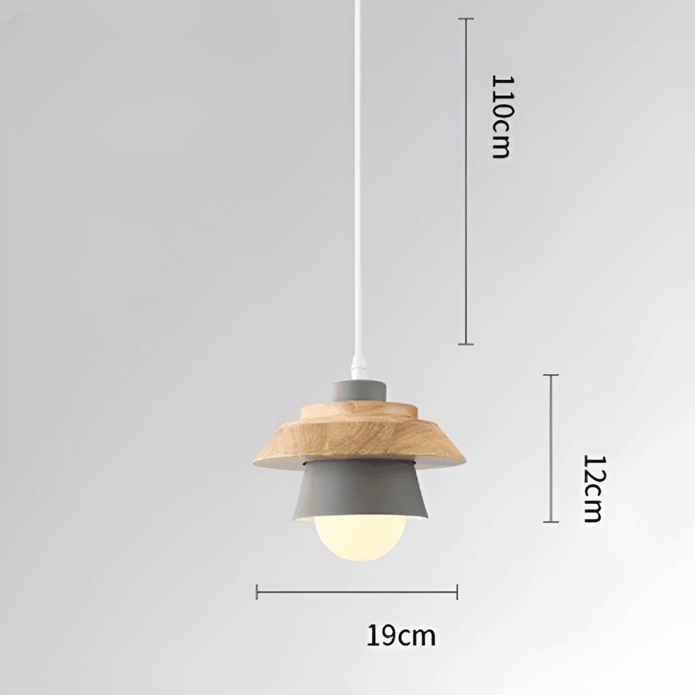 HaloWood – Justerbar Taklampa i Trä & Aluminium