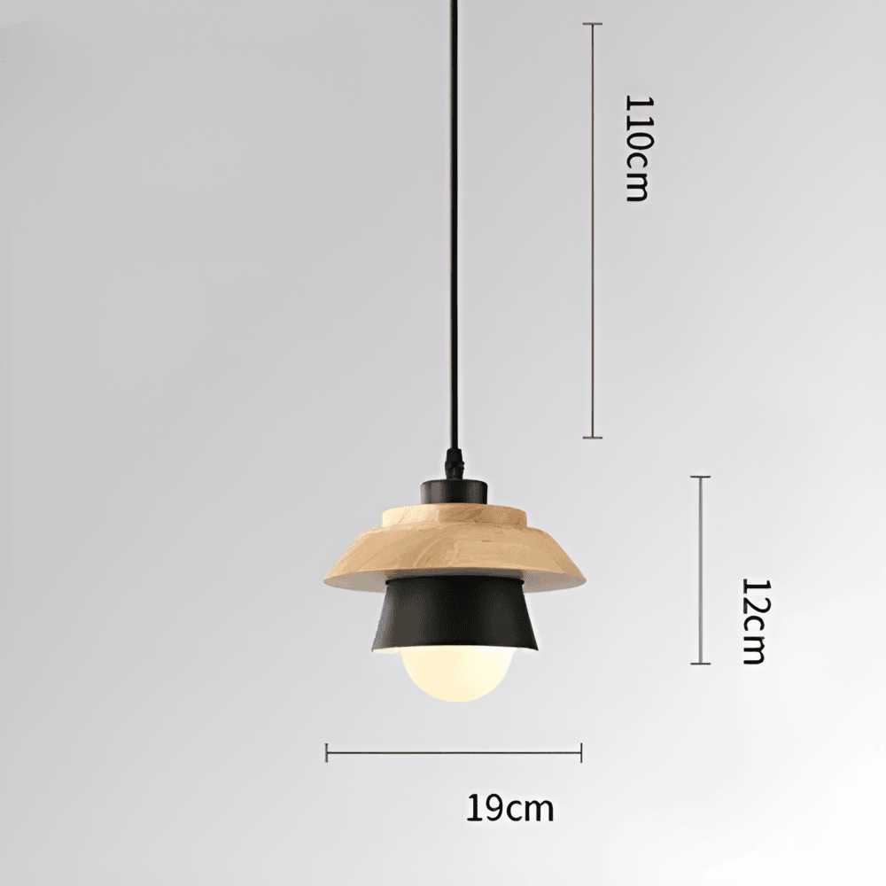 HaloWood – Justerbar Taklampa i Trä & Aluminium
