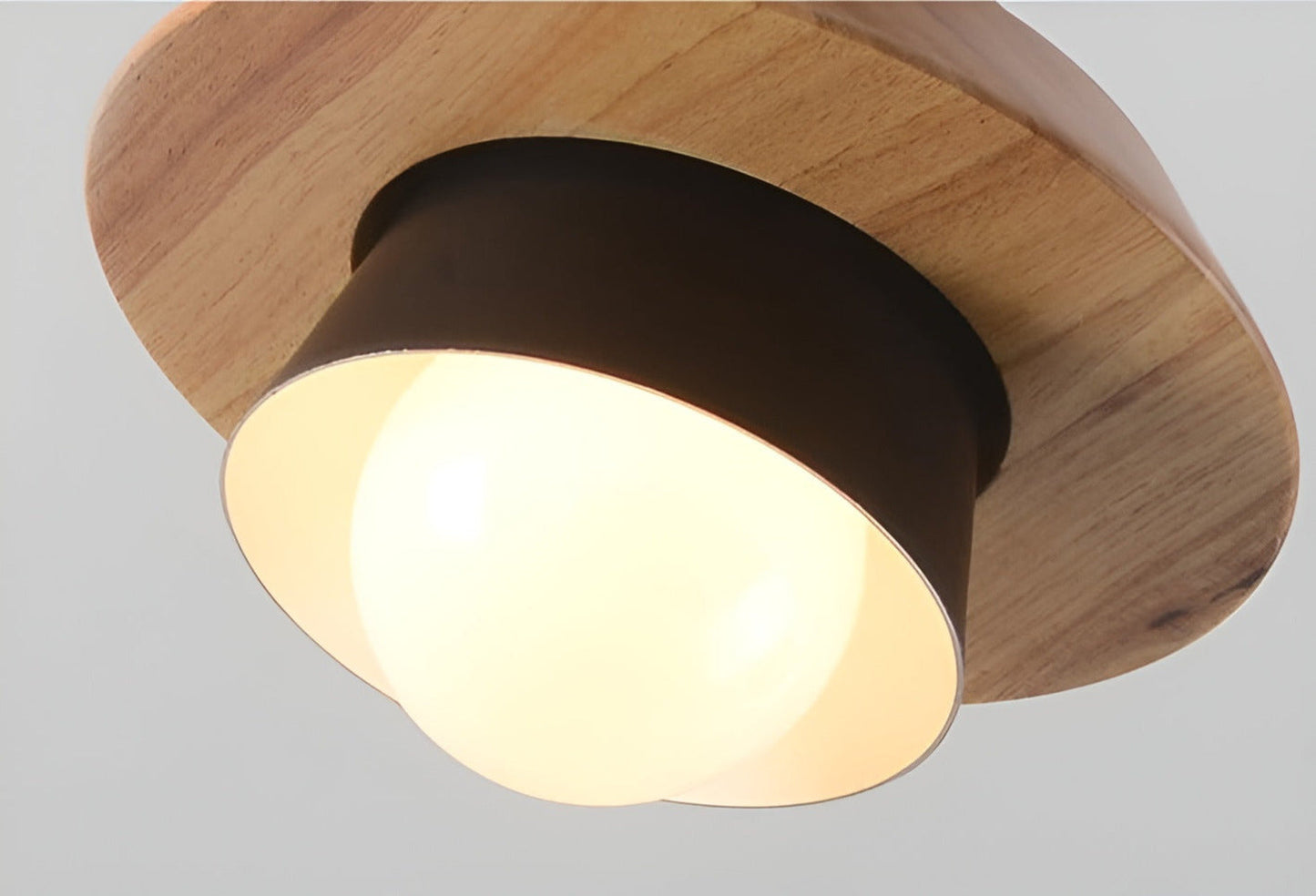 HaloWood – Justerbar Taklampa i Trä & Aluminium