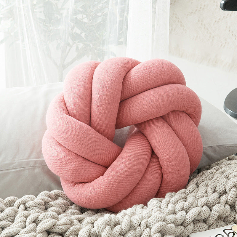 SnugKnot – Kudden med Mjuka, Stickade Knutar i Bomull – Stilren och Mysig Inredningsdetalj