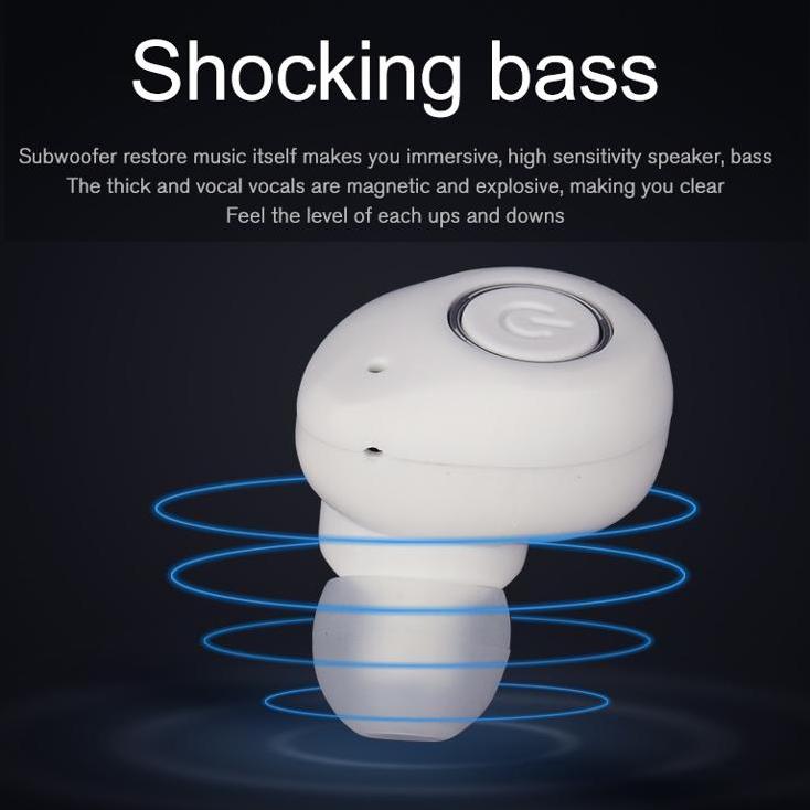 Trådlösa in-ear hörlurar Bluetooth Shocking Bass